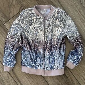 Sequin Bomber Jacket